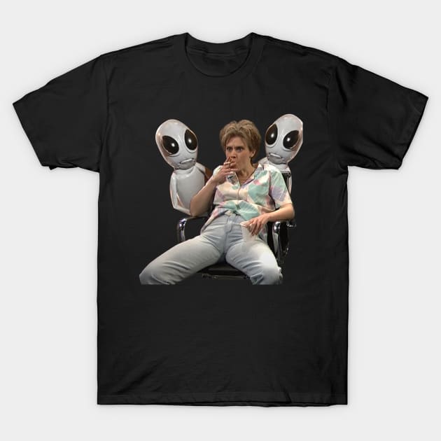 Kate Mckinnon - SNL Alien Fan Art T-Shirt by erd's
